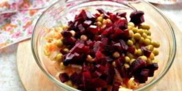 винегрет классический с горошком и капустой