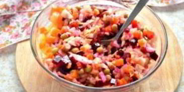 винегрет классический с горошком и капустой