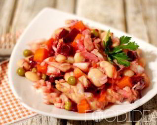 Винегрет с фасолью