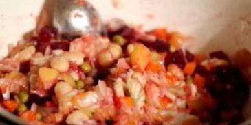 винегрет с фасолью