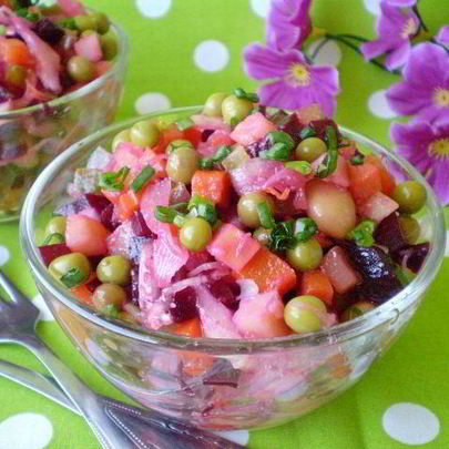 Винегрет с горошком