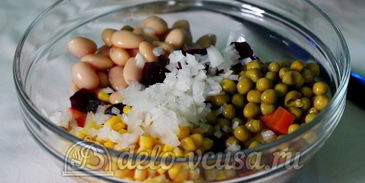 винегрет с кукурузой