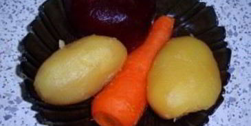 винегрет с малосольной селедкой