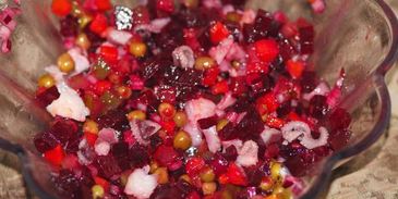 винегрет с морепродуктами