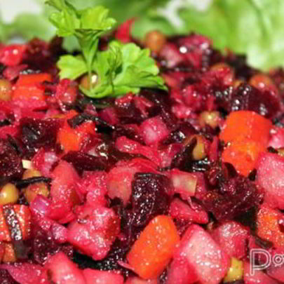 Винегрет с морской капустой