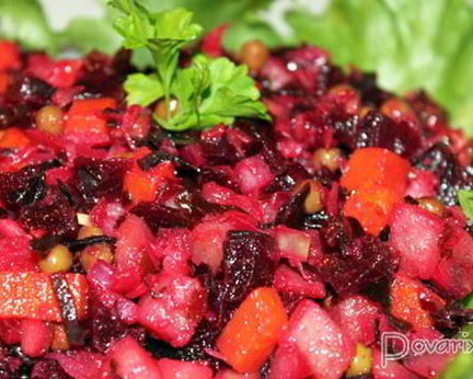 Винегрет с морской капустой