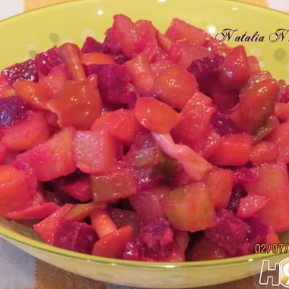 Винегрет с опятами