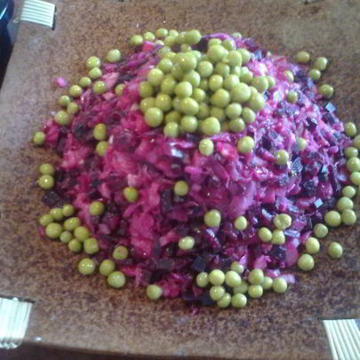 Винегрет со шпротами