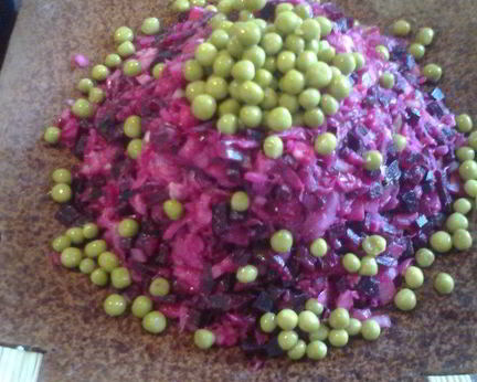 Винегрет со шпротами