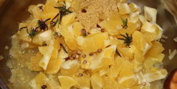 апельсиново-медовый соус с кориандром