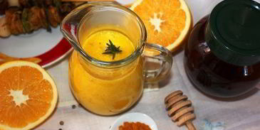 апельсиново-медовый соус с кориандром