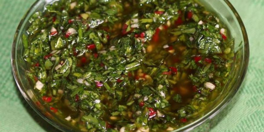Рецепт аргентинского соуса чимичурри