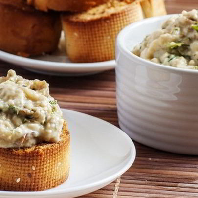 Баклажановый соус с кинзой