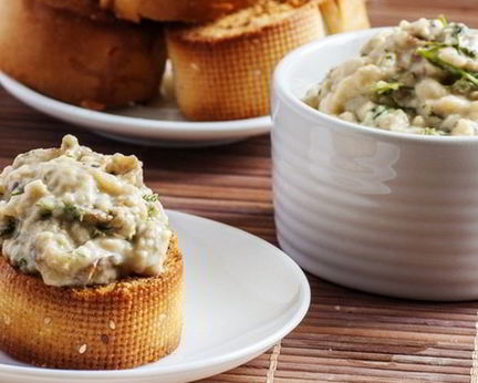 Баклажановый соус с кинзой