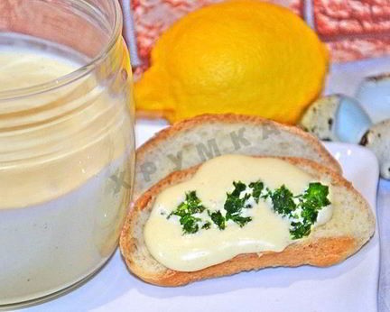 Домашний майонез на перепелиных яйцах