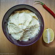 Рецепт Домашнего майонеза с запеченым чесноком и перцем