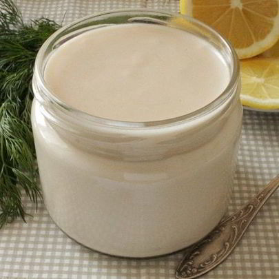 Постный майонез из фасоли