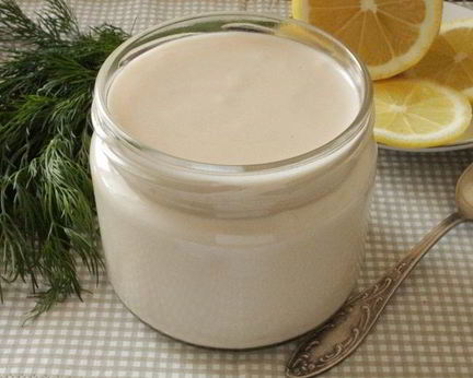 Постный майонез из фасоли