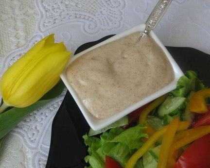 Постный майонез из льняной муки