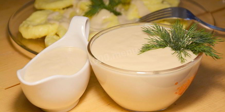 Рецепт вегетарианского соуса майонез из фасоли