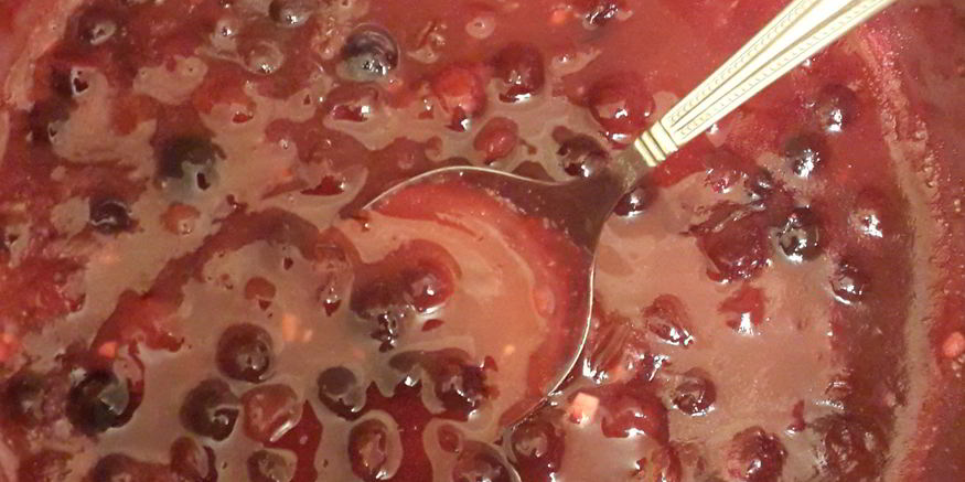 Рецепт клюквенного соуса для вторых блюд