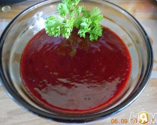 Малиновый соус к мясу