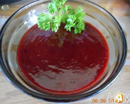 Малиновый соус к мясу