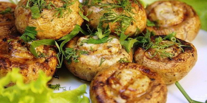 Рецепт маринада для шампиньонов на мангале