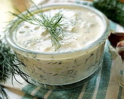 Соус Дзадзики с оливковым маслом