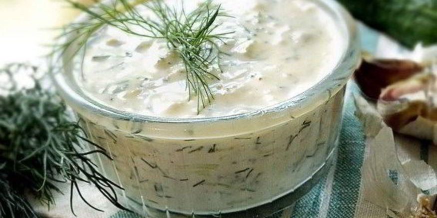 Рецепт соуса дзадзики с оливковым маслом