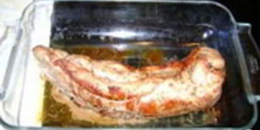 филе свинины с соусом песто из семечек