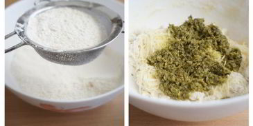 фокачча с соусом песто и тыквенными семечками