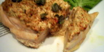 куриное филе с соусом песто