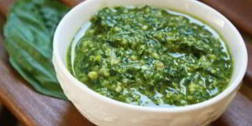 курица с соусом песто