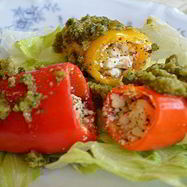 Рецепт Мини-перцев с соусом песто