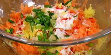 оладьи из сладкого картофеля с соусом песто