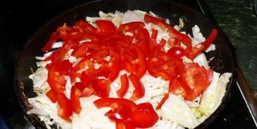 овощи пассированные с соусом песто