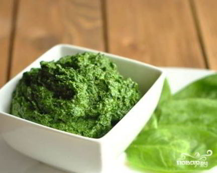 Песто из шпината