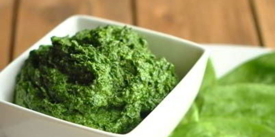 Рецепт песто из шпината