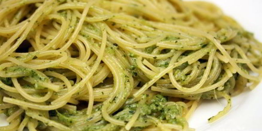 Рецепт спагетти с соусом песто