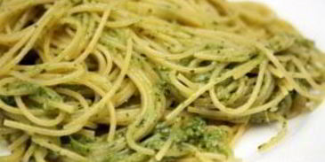 спагетти с соусом песто