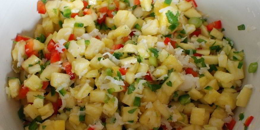 Рецепт ананасовой сальсы
