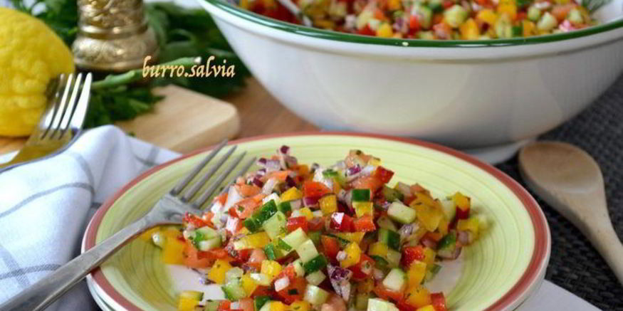 Рецепт израильского салата сальса