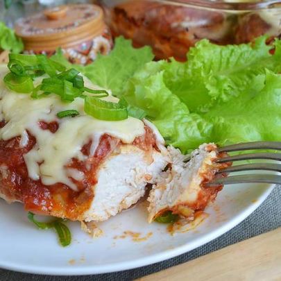 Курица с соусом сальса