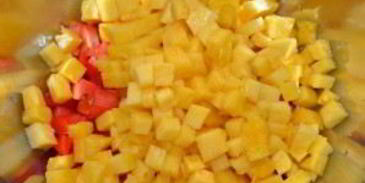 сальса из ананаса и папайи