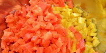 сальса из ананаса и папайи