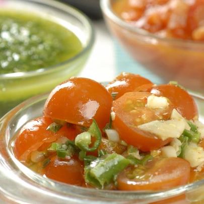 Соусы сальса круда, сальса роха, сальса верде