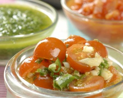 Соусы сальса круда, сальса роха, сальса верде