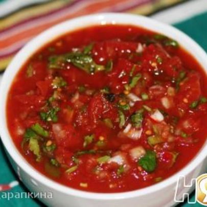 Томатная сальса с кинзой и луком