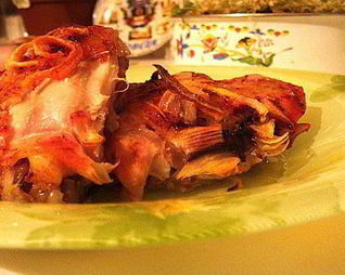 Курица в гранатовом соусе